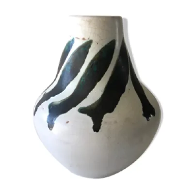 Vase céramique craquelée - vallauris