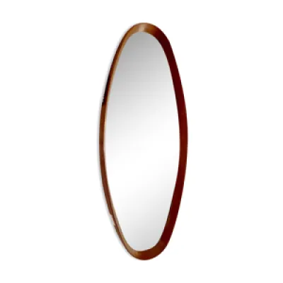 miroir de hall ovale - cadre bois