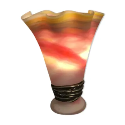 Lampe vase en pâte de - bronze