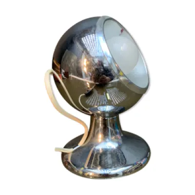 lampe boule  à poser - chrome 1970
