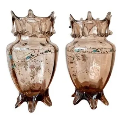 Paire de vases balustre - art nouveau