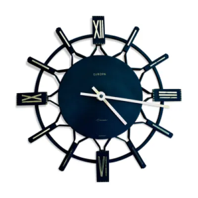 Horloge Europa fer forgé - 1960 noir