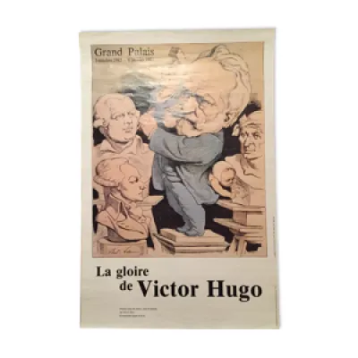 Affiche expo Victor Hugo - 1986