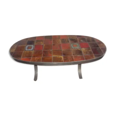 Table basse céramique - roche bobois 1970