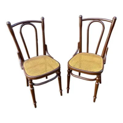 Paire de chaises bistrot - fischel bois