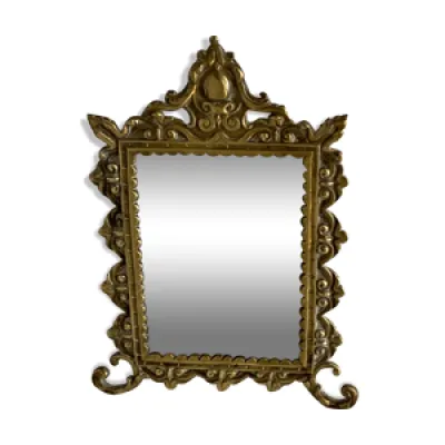 Miroir ancien psyché - table bronze