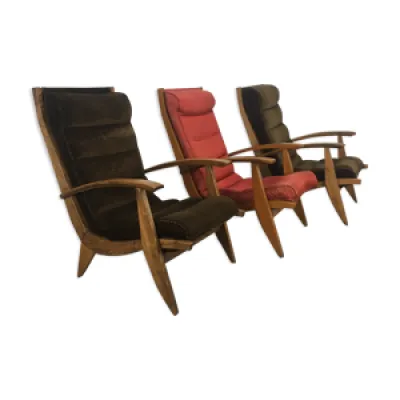 Trio de fauteuils Free - style reconstruction