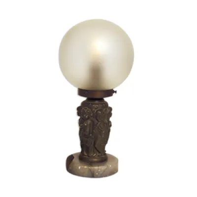Lampe de sculpture avec - plateau verre