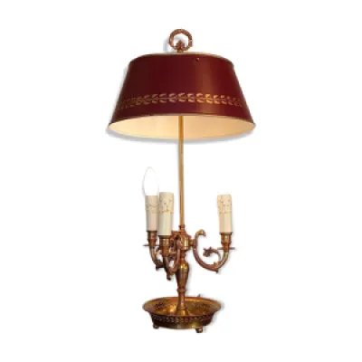 Lampe bouillote 3 feux - bronze style