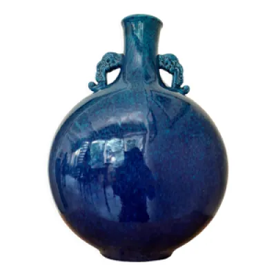 Vase paul Milet bleu