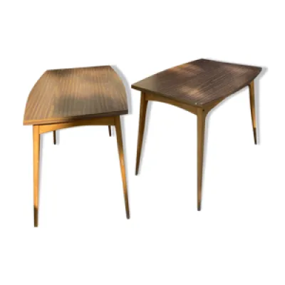 Paire de tables Stella - design 1960