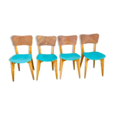 Ensemble de 4 chaises - bois vinyle