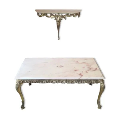 table basse en marbre - console