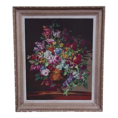 Canevas bouquet micaud - 1950
