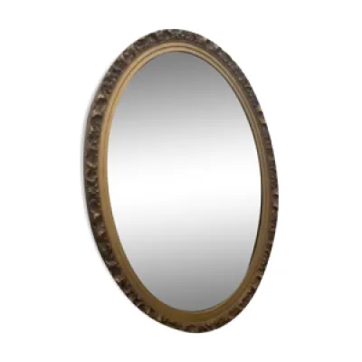 miroir ovale ancien avec - 50x70cm