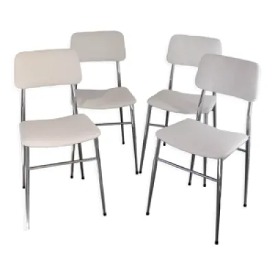 Set de 4 chaises design - blanche