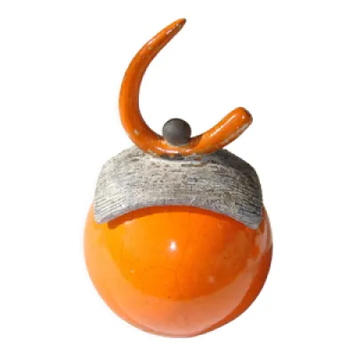Boîte décorative Raku - orange