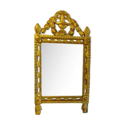 miroir bois doré d époque - 57x105cm