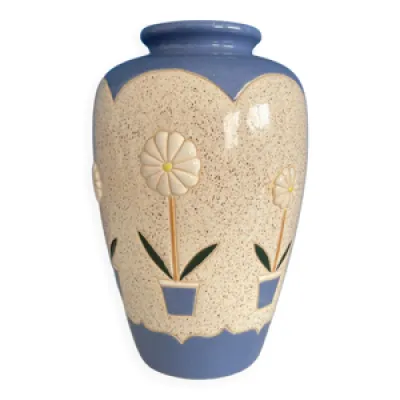 Vase émaillé artisanal - marguerite