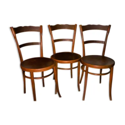 3 chaises art nouveau