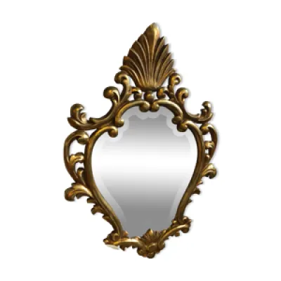 Miroir style baroque - ovale feuille