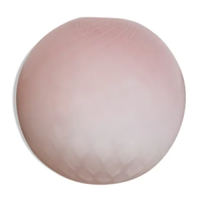 Globe en verre rose pour - lustre lampe