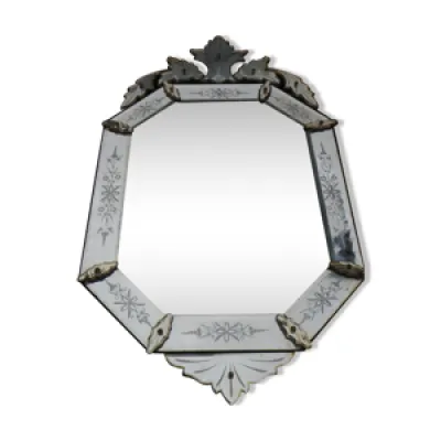 Miroir en verre de Venise - octogonal