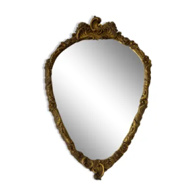 Ancien miroir en bois doré style