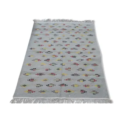 tapis gris multicolore - pure laine
