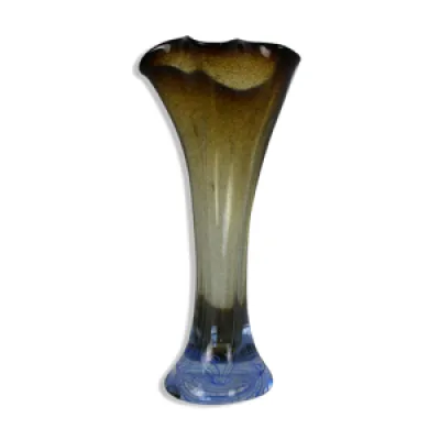Vase art déco en verre - 1960s