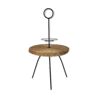 Table d'appoint 1950 - osier
