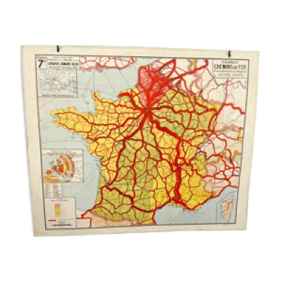 Carte 7 france chemins fer