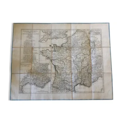 Carte ancienne Gallia - france