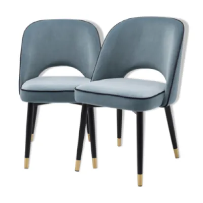 Paire de fauteuils Sienne - bleu clair