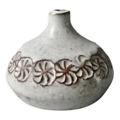 Vase soliflore en grès - albert thiry vallauris