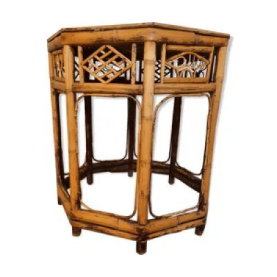 Table octogonale chinoise - bambou