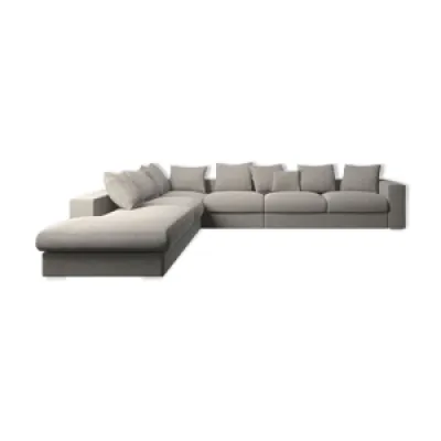 Canapé d'angle bo concept - gris clair
