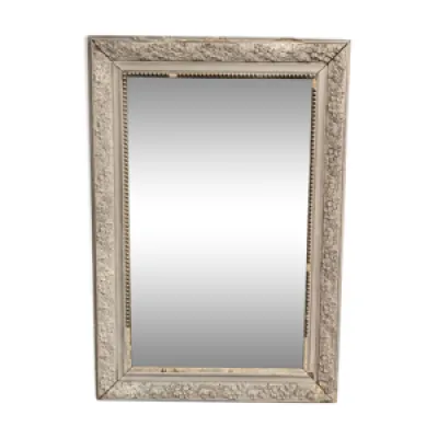 Miroir XIXème gris shabby