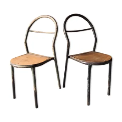 Lot de 2 chaises Mobilor - 1950 bois