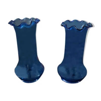 paire de vases anciens - bleu