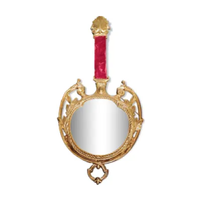 Miroir rond aristocratique - art laiton