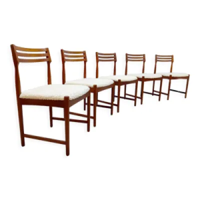 5 chaises de salle à - design midcentury