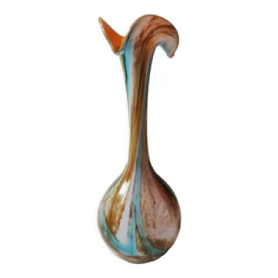 Vase en verre d Art soufflé/opaline