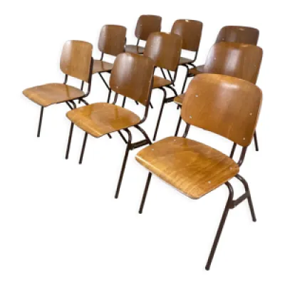 Lot 9 chaises école - kwartet