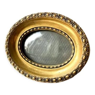 Cadre ovale antique mesures - verre