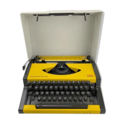 Machine à écrire dactymétal - jaune
