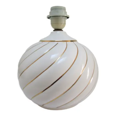 Pied de lampe céramique - blanc design