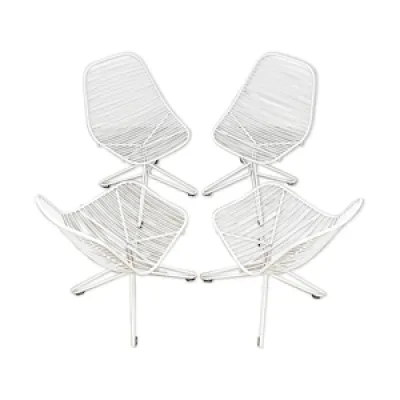 chaises design en fil - fer