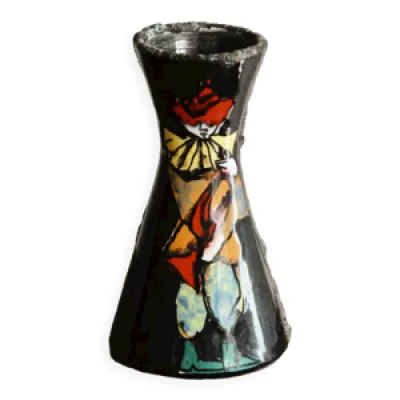 Vase diabolo Pierrot, céramique