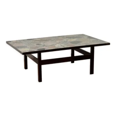 Table basse “Conglo” - palissandre